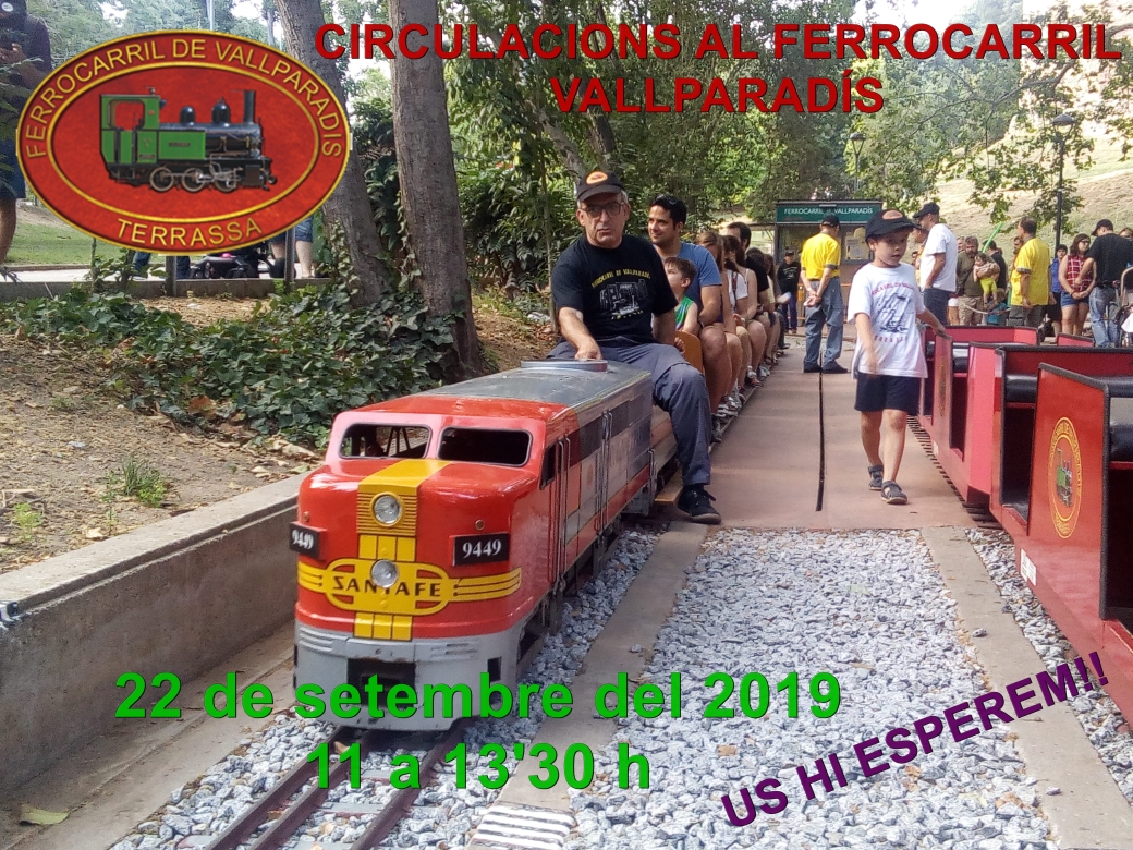 Circulacions al Ferrocaril Vallparadís. 22-SET-2019