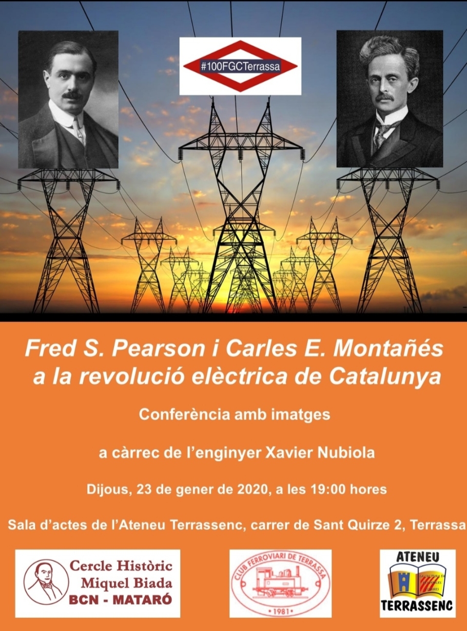 Conferència: Fred S. Pearson i Carles E. Montañés, a la revolució elèctrica de Catalunya.