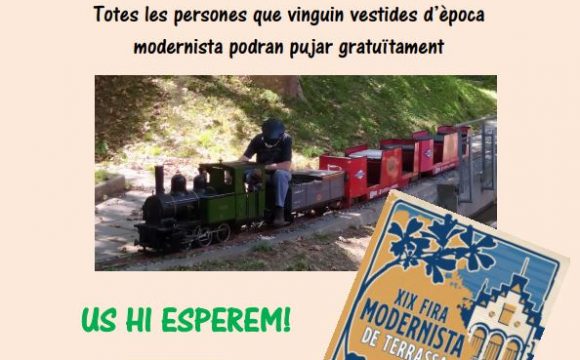 Circulacions especials amb locomotores de vapor a la Fira Modernista