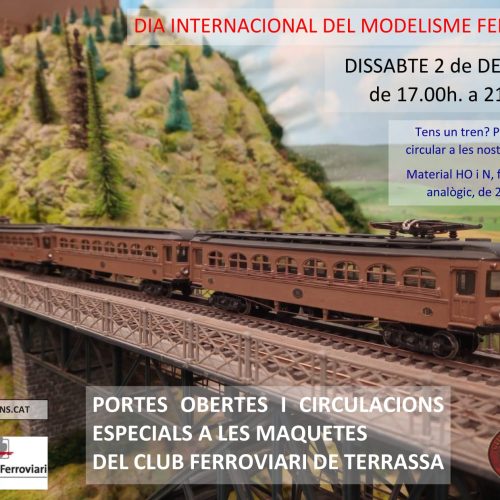 Dia Internacional del Modelisme Ferroviari 2023 – Portes Obertes al Club