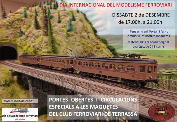 Dia Internacional del Modelisme Ferroviari 2023 – Portes Obertes al Club